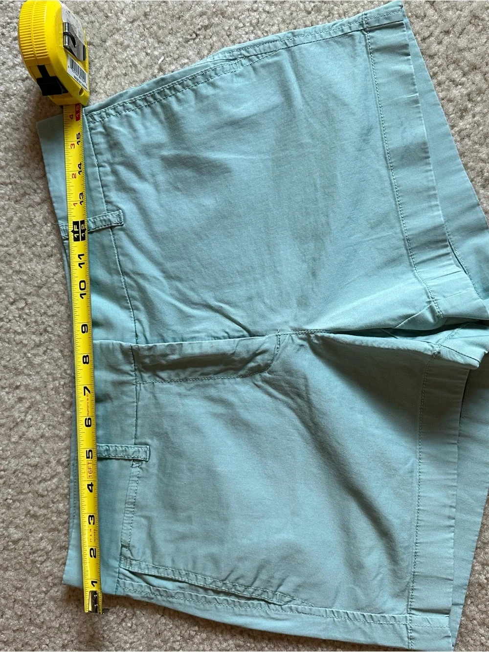 J. Crew Mint Green Cotton Bermuda Shorts